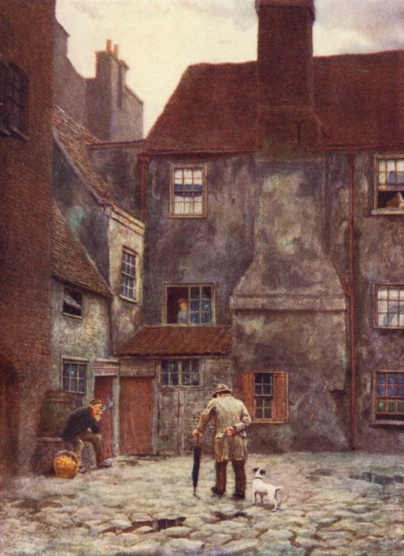 Tył Queens Head Inn, Southwark, 1884 autorstwa Philip Norman