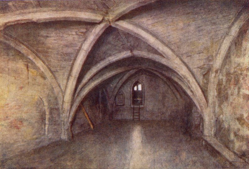 Krypta rezydencji Sir Johna de Pulteneys, Laurence Poultney Hill, 1894 autorstwa Philip Norman