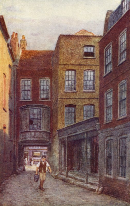 Brama i wejście do White Horse Inn, Fetter Lane, 1898 autorstwa Philip Norman