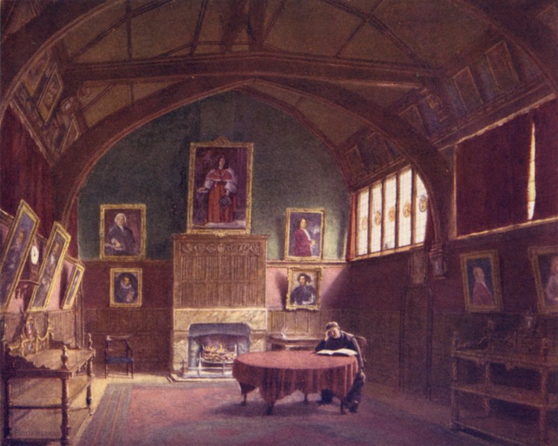 Hall of Barnards Inn, Holborn, 1886 r. autorstwa Philip Norman