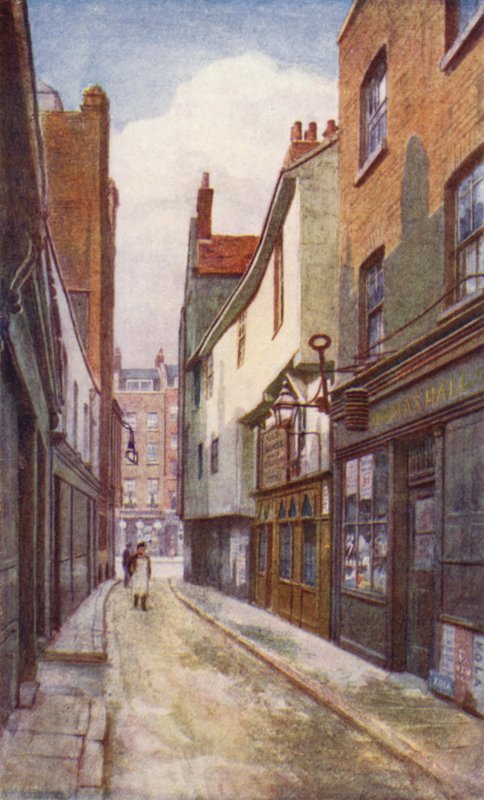 Leather Lane, patrząc na południe w kierunku Holborn, 1897 autorstwa Philip Norman