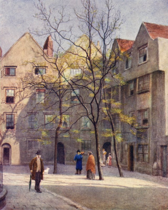 Część Barnards Inn, Holborn, 1886 r. autorstwa Philip Norman