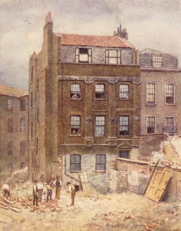 Portsmouth House, południowo-zachodni róg Lincolns Inn Fields, 1904 autorstwa Philip Norman