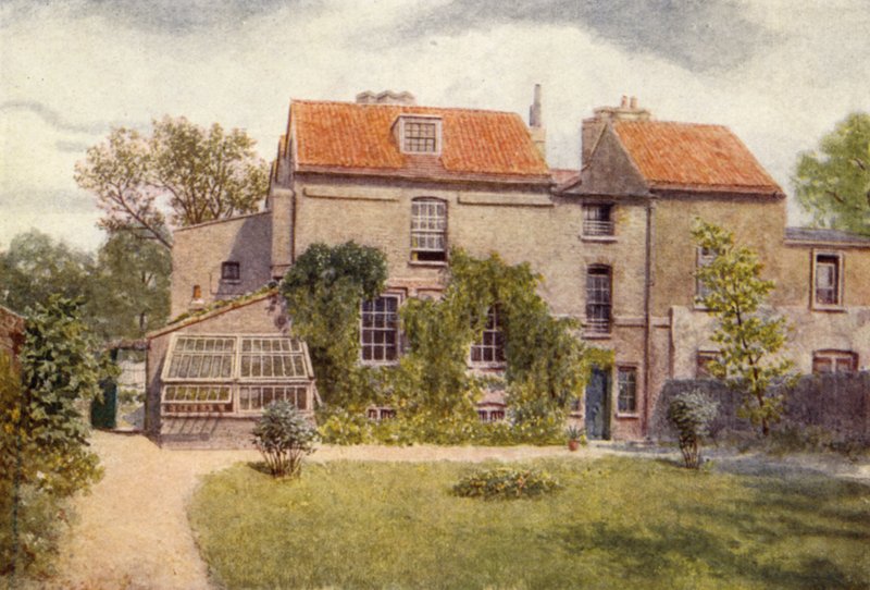 Sandford Manor House z tylnego ogrodu, 1898 autorstwa Philip Norman