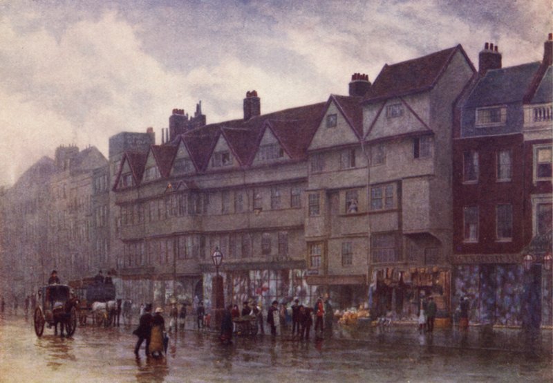 Staple Inn, Holborn, 1884 autorstwa Philip Norman