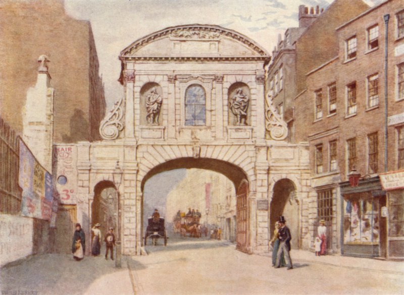 Temple Bar, 1876 autorstwa Philip Norman