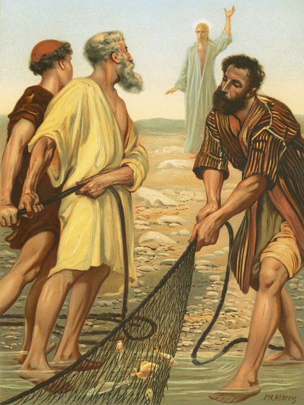Chrystus powołujący uczniów autorstwa Philip Richard Morris