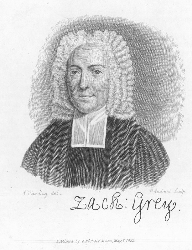 Dr Zachary Grey, angielski ksiądz i pisarz (rycina) autorstwa Philipp Audinet