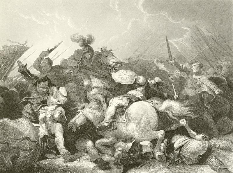 Bitwa pod Bosworth Field autorstwa Philippe Jacques de Loutherbourg