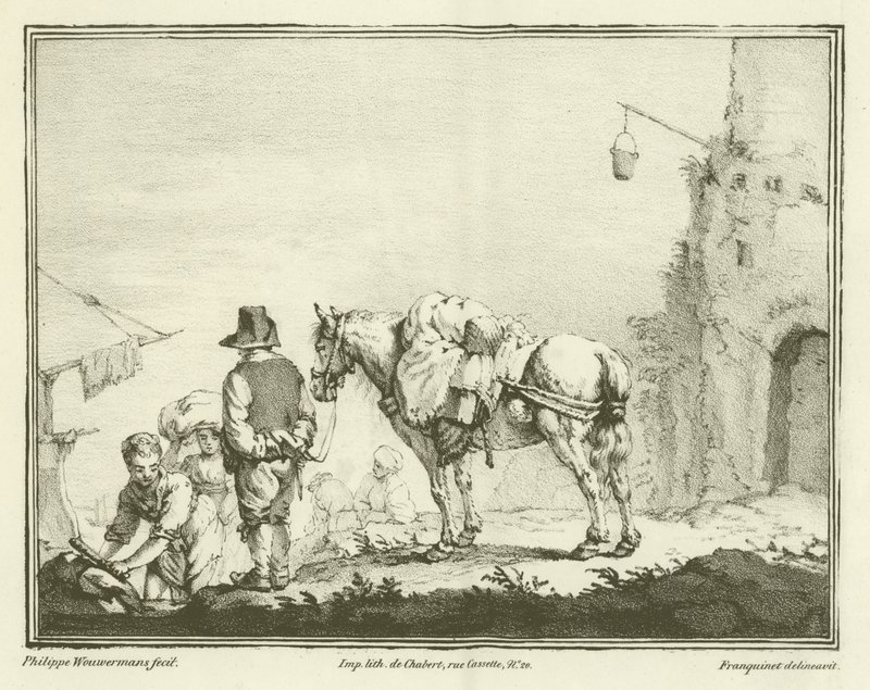 Podróżnik z koniem autorstwa Philips Wouwerman
