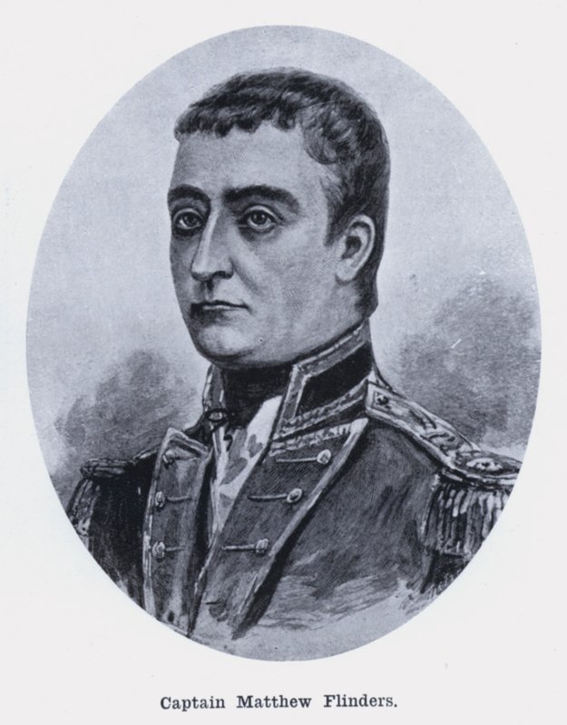 Kapitan Matthew Flinders (zdjęcie czarno-białe) autorstwa Photographer Australian