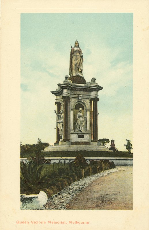 Queen Victoria Memorial, Melbourne, Victoria, Australia (kolor lito) autorstwa Photographer Australian