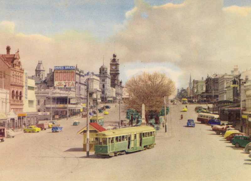 Sturt Street, Ballarat (kolorowe zdjęcie) autorstwa Photographer Australian