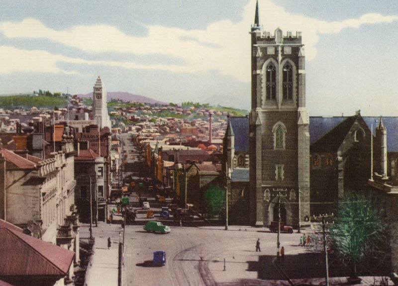 Tasmania: Murray Street, Hobart (kolorowe zdjęcie) autorstwa Photographer Australian
