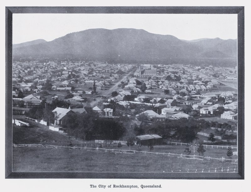 Miasto Rockhampton, Queensland (zdjęcie czarno-białe) autorstwa Photographer Australian