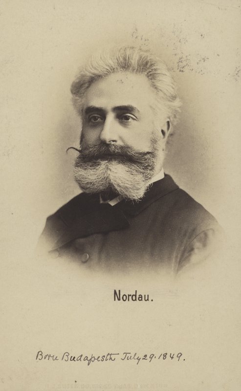 Max Nordau (1849-1923), węgierski przywódca syjonistyczny i pisarz (zdjęcie czarno-białe) autorstwa Photographer Austrian
