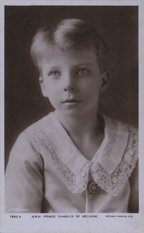 Książę Karol Belgijski, hrabia Flandrii (zdjęcie czarno-białe) autorstwa Photographer Belgian