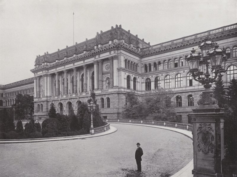 Charlottenburg, Uniwersytet Techniczny (zdjęcie czarno-białe) autorstwa Photographer German