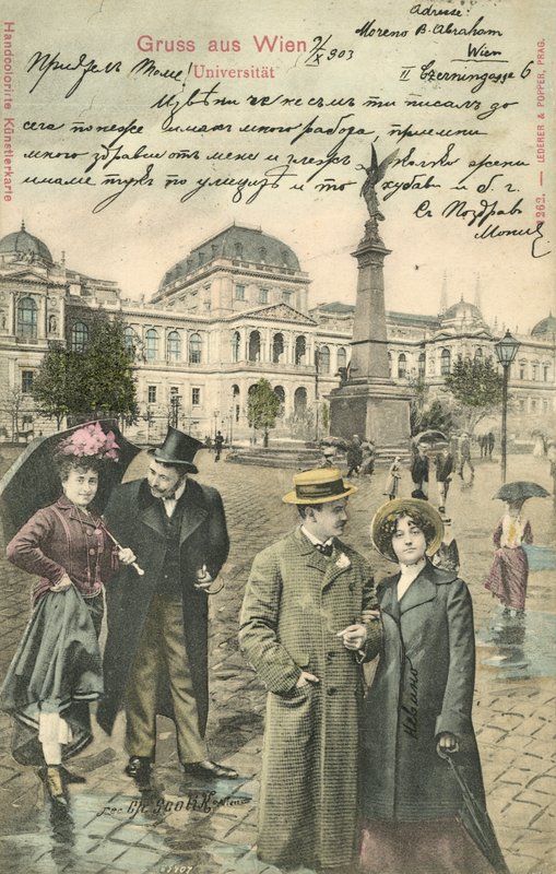 Para na Ringstrasse, Wiedeń (kolorowe zdjęcie) autorstwa Photographer German
