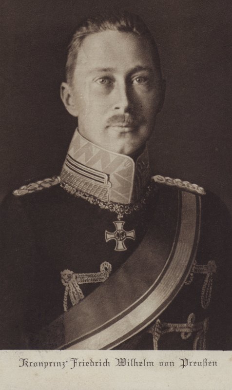 Książę koronny Wilhelm, najstarszy syn cesarza Wilhelma II Niemiec (zdjęcie czarno-białe) autorstwa Photographer German