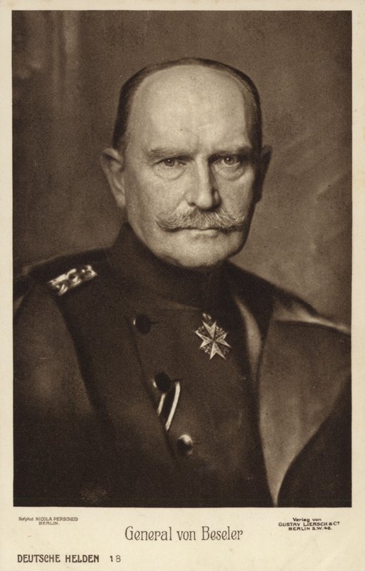 Hans Hartwig von Beseler, niemiecki generał (zdjęcie czarno-białe) autorstwa Photographer German