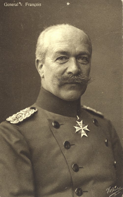 Hermann von Francois, niemiecki generał piechoty z czasów I wojny światowej (zdjęcie czarno-białe) autorstwa Photographer German