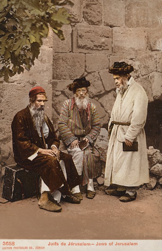 Żydzi z Jerozolimy (zdjęcie) autorstwa Photographer German