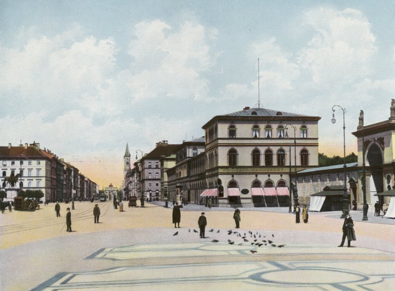 Monachium/Monachium: Odeonsplatz U Ludwigstrasse (zdjęcie) autorstwa Photographer German