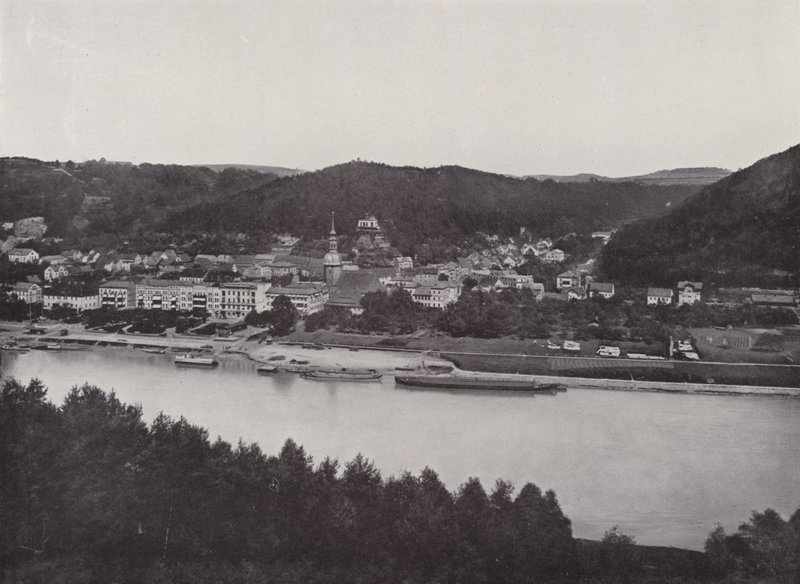 Schandau (zdjęcie czarno-białe) autorstwa Photographer German