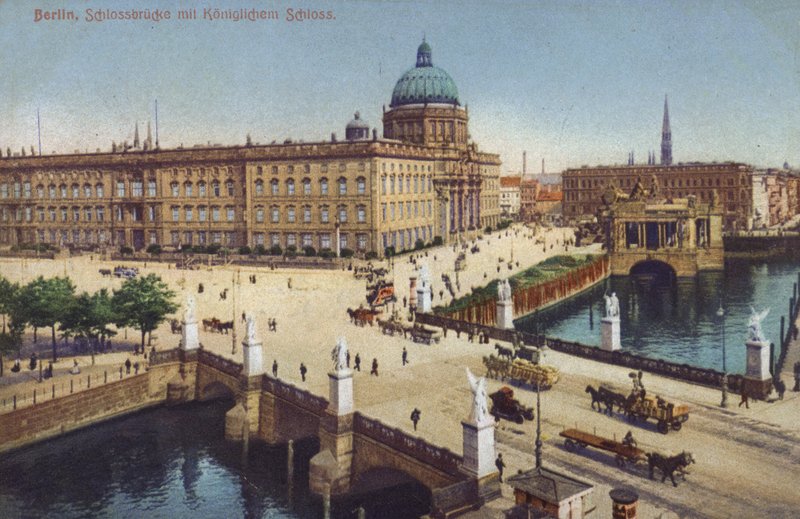 Schlossbruecke i Pałac Królewski, Berlin, Niemcy (zdjęcie) autorstwa Photographer German