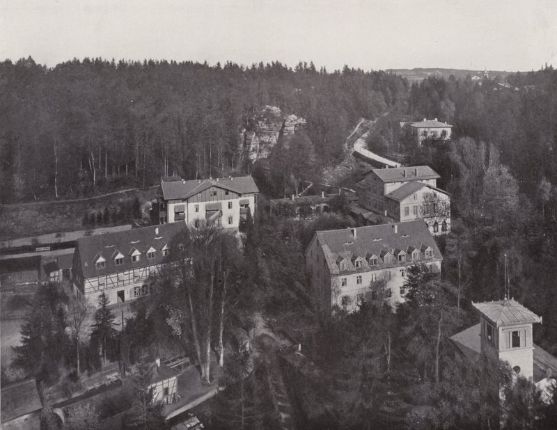 Schweizermühle (zdjęcie czarno-białe) autorstwa Photographer German