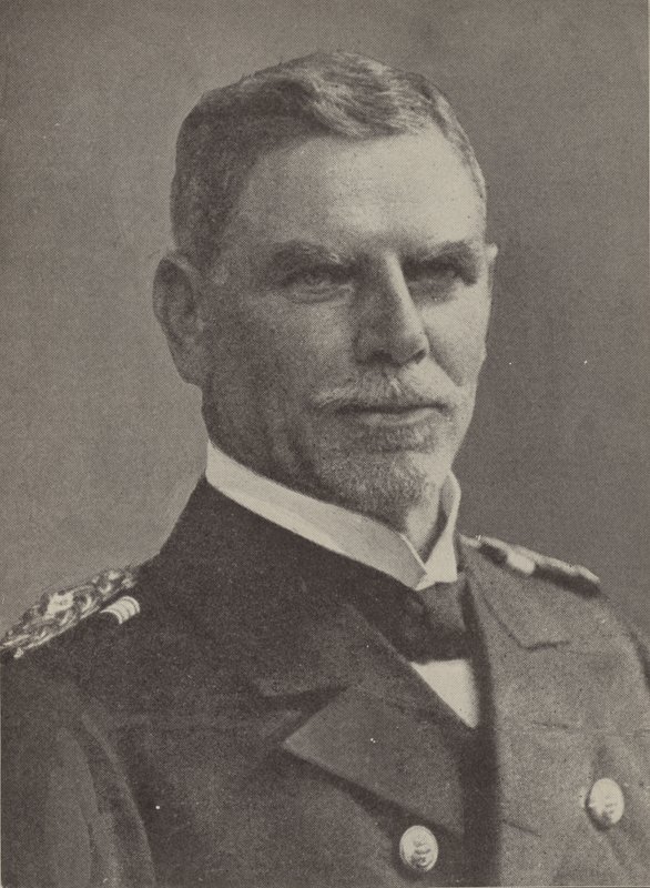 Wiceadmirał Maximilian von Spee, dowódca eskadry niemieckiej marynarki wojennej Azji Wschodniej podczas I wojny światowej (zdjęcie czarno-białe) autorstwa Photographer German