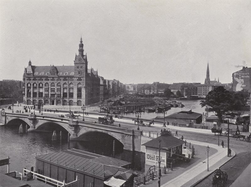 Waisenbrücke (zdjęcie czarno-białe) autorstwa Photographer German