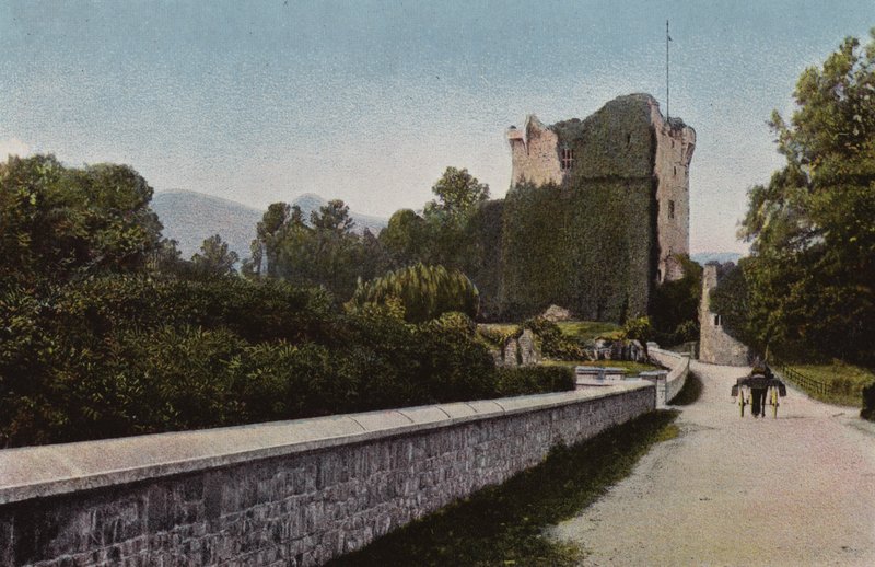 Irlandia Południowa: Zamek Ross, Killarney (kolorowe zdjęcie) autorstwa Photographer Irish