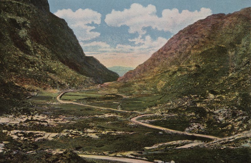 Irlandia Południowa: The Gap of Dunloe, Killarney (kolorowe zdjęcie) autorstwa Photographer Irish