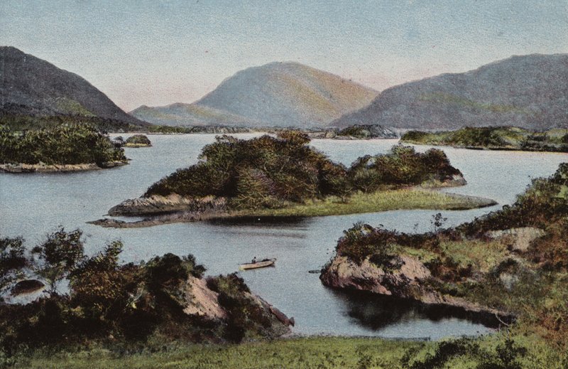 Irlandia Południowa: Górne Jezioro, Killarney (kolorowe zdjęcie) autorstwa Photographer Irish