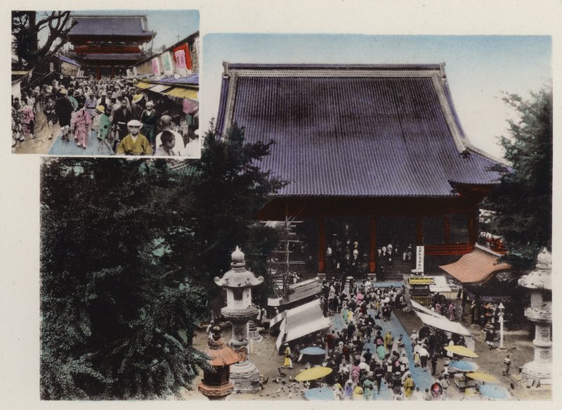 Japonia, ok. 1912: Świątynia Kwannon i jej Ground and Various Show