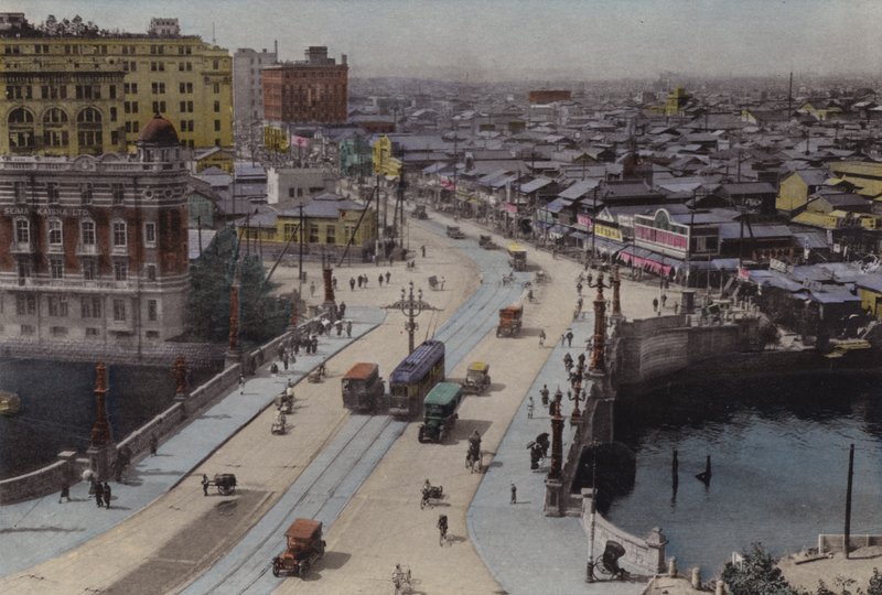Japonia, K. 1912: Ulica Nihonbasi, Tokio (zdjęcie) autorstwa Photographer Japanese