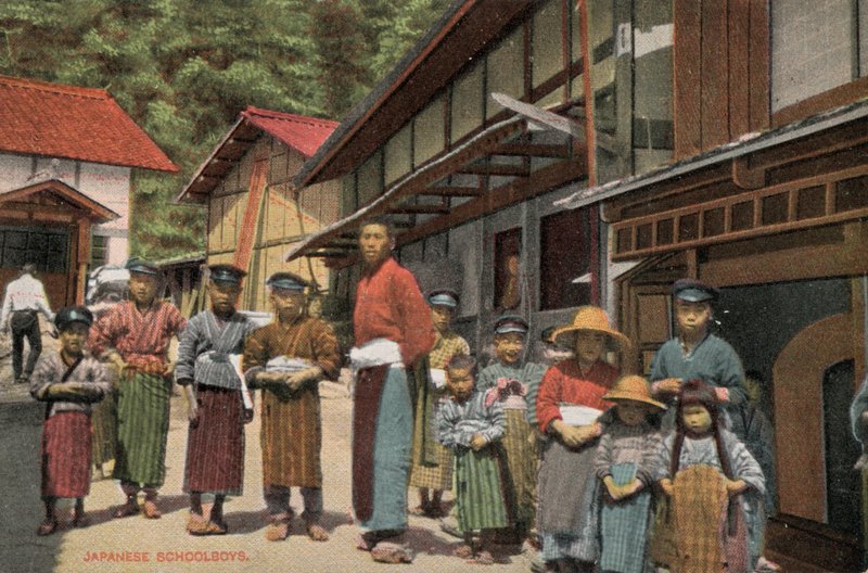 Japońscy uczniowie (zdjęcie) autorstwa Photographer Japanese
