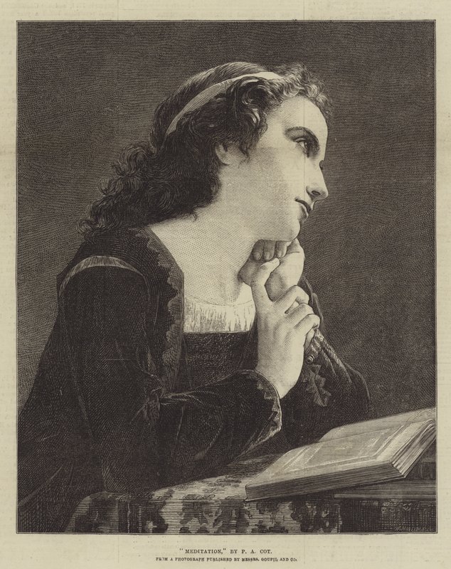 Medytacja autorstwa Pierre Auguste Cot