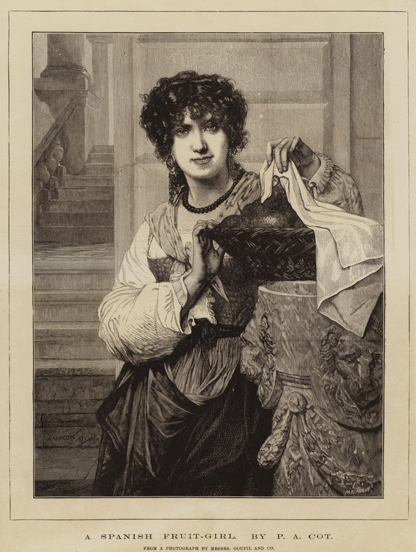 Hiszpańska dziewczyna-owoc autorstwa Pierre Auguste Cot