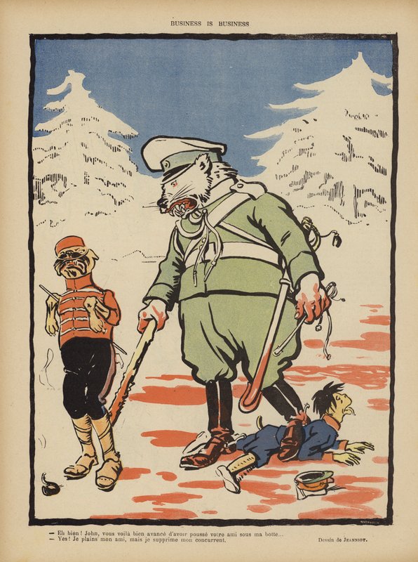 Biznes to biznes. Ilustracja do Le Rire autorstwa Pierre Georges Jeanniot