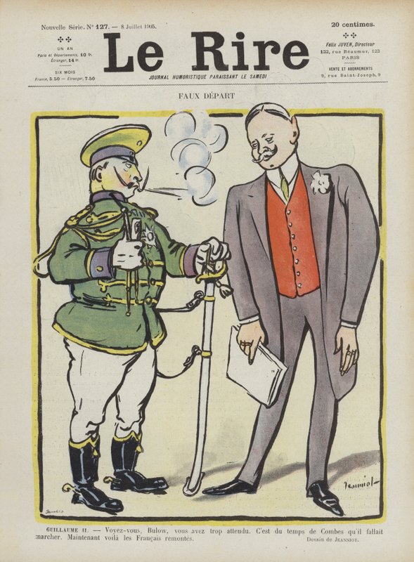 Fałszywy start. Ilustracja do Le Rire autorstwa Pierre Georges Jeanniot