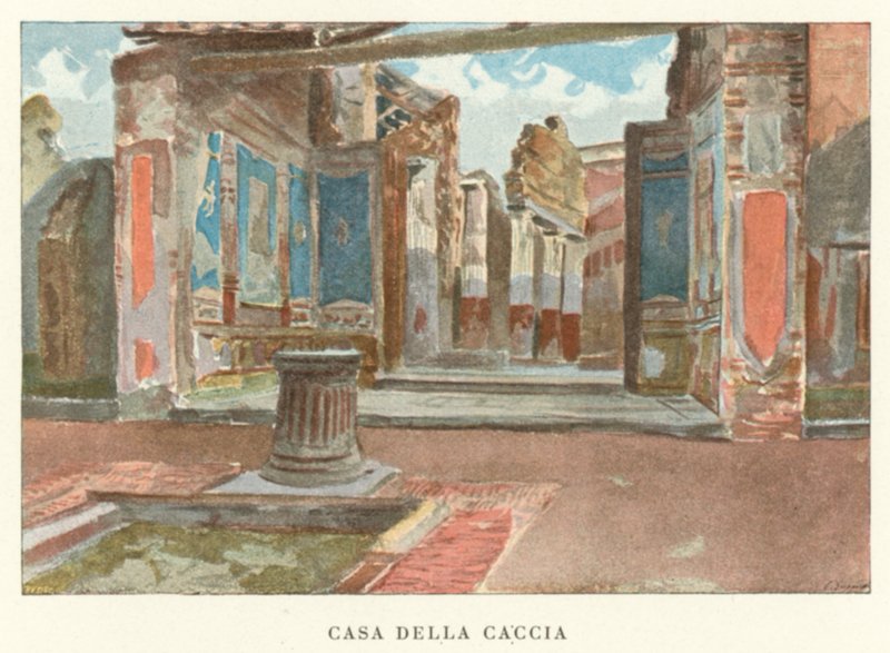 Casa Della Caccia (kolor lito) autorstwa Pierre Gusman