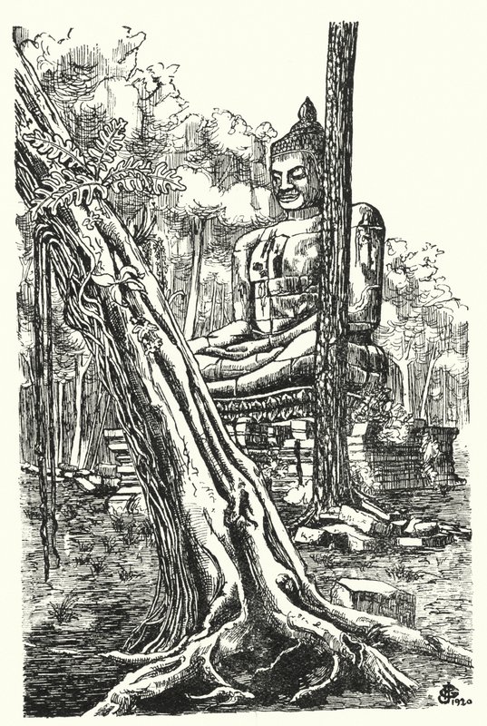 Budda Tep Pranam (rycina) autorstwa Pierre Jeannerat de Beerski