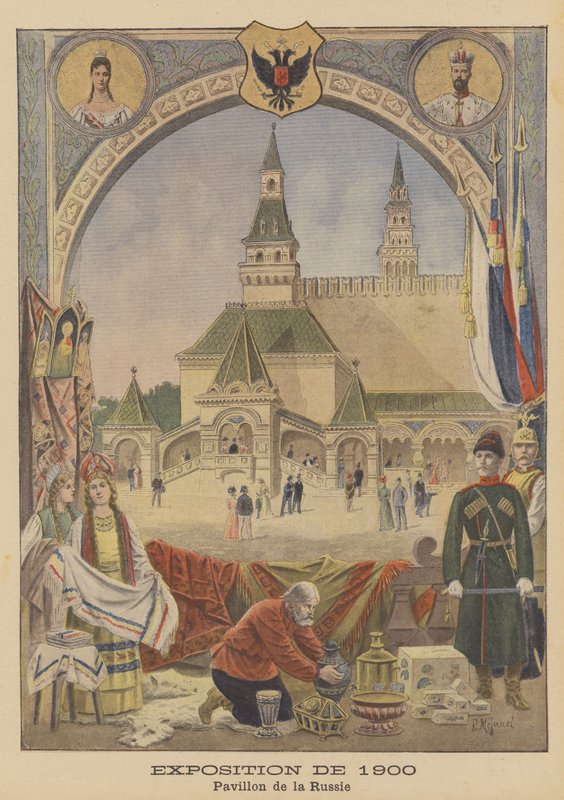 Pawilon Rosyjski na Wystawie Powszechnej 1900 w Paryżu autorstwa Pierre Mejanel