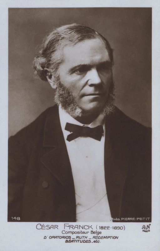 Cesar Franck, belgijski kompozytor i pianista (zdjęcie czarno-białe) autorstwa Pierre Petit