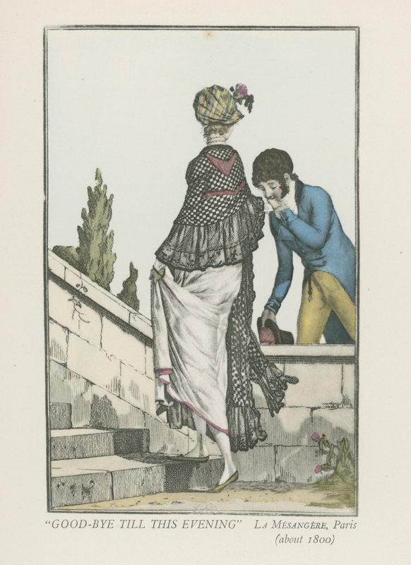 Do widzenia do dzisiejszego wieczoru (około 1800) autorstwa Pierre de La Mesangere