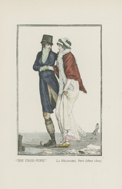 Nieśmiały uczeń, Paryż (ok. 1800) autorstwa Pierre de La Mesangere