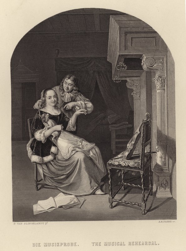 Próba muzyczna autorstwa Pieter Cornelisz van Slingelandt